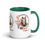 Thumbnail: ChristianWalk blessed, loved, victorious design color mug 