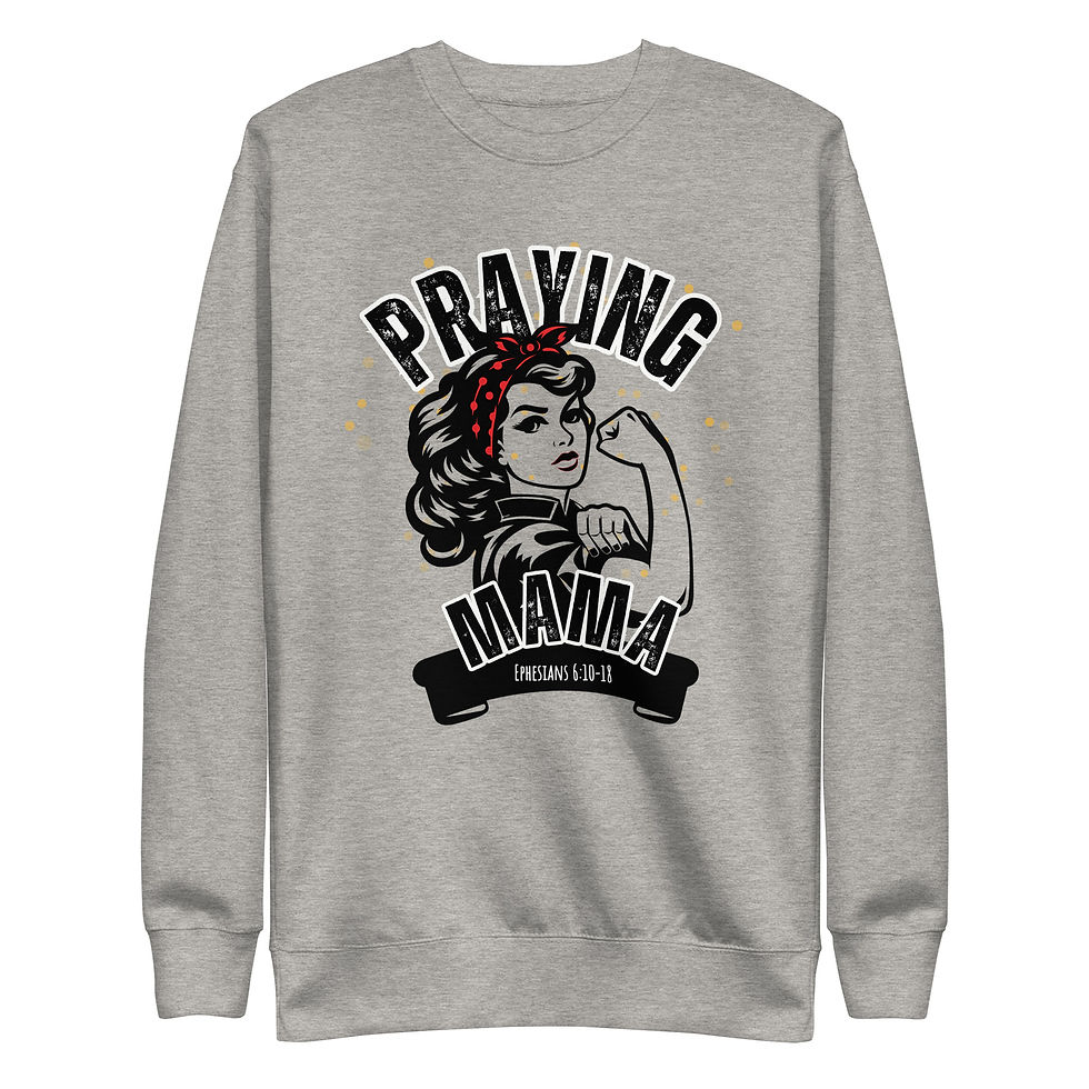 Thumbnail: ChristianWalk praying mama design sweatshirt