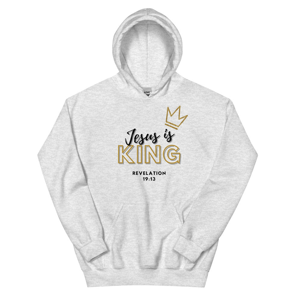 Thumbnail: ChristianWalk Jesus is King front & back design hoodie