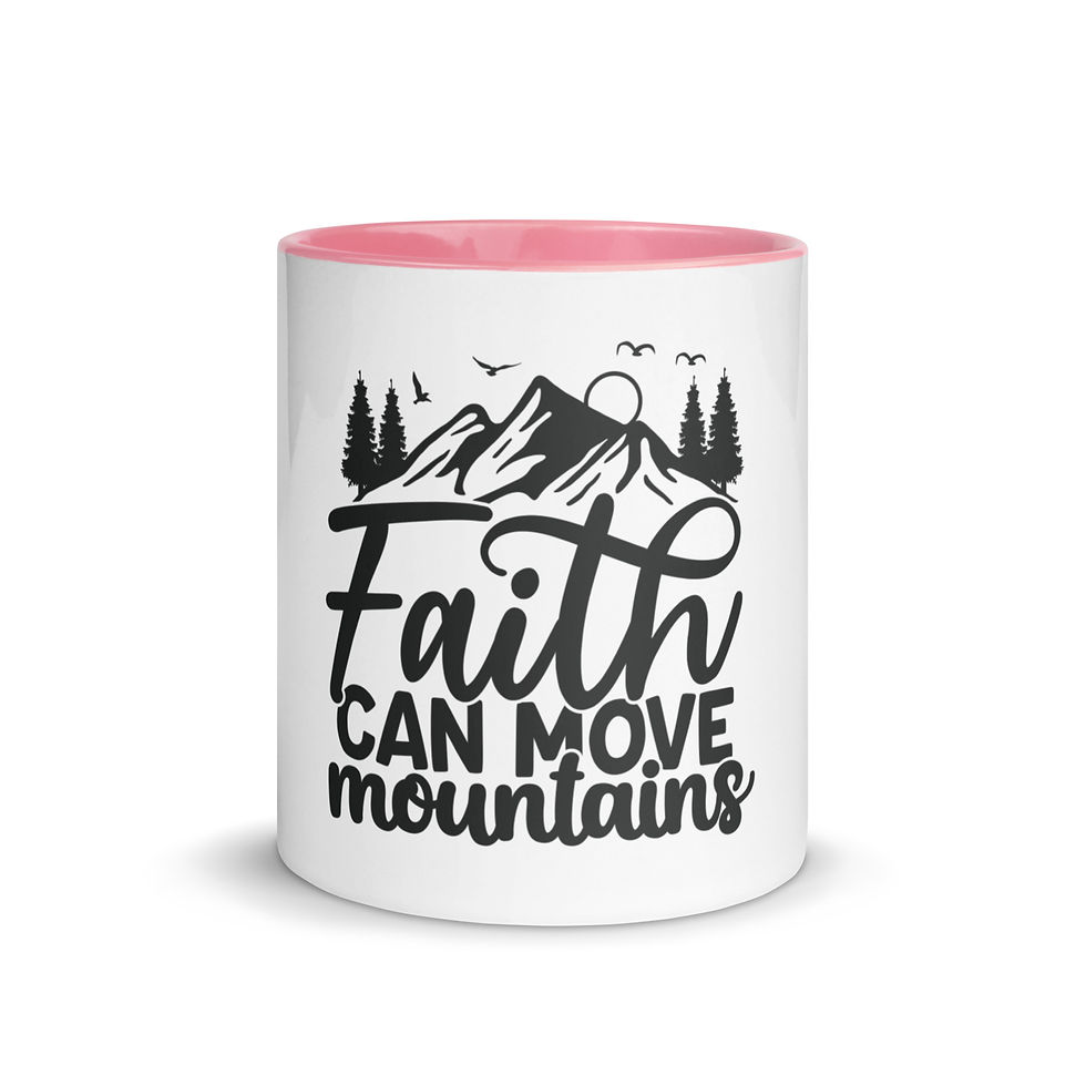 Thumbnail: ChristianWalk faith move mountains design color mug
