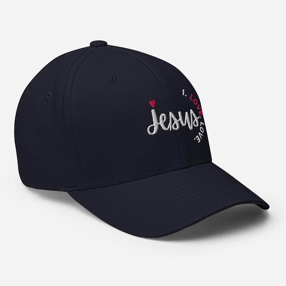 Thumbnail: ChristianWalk I love Jesus design structured twill cap