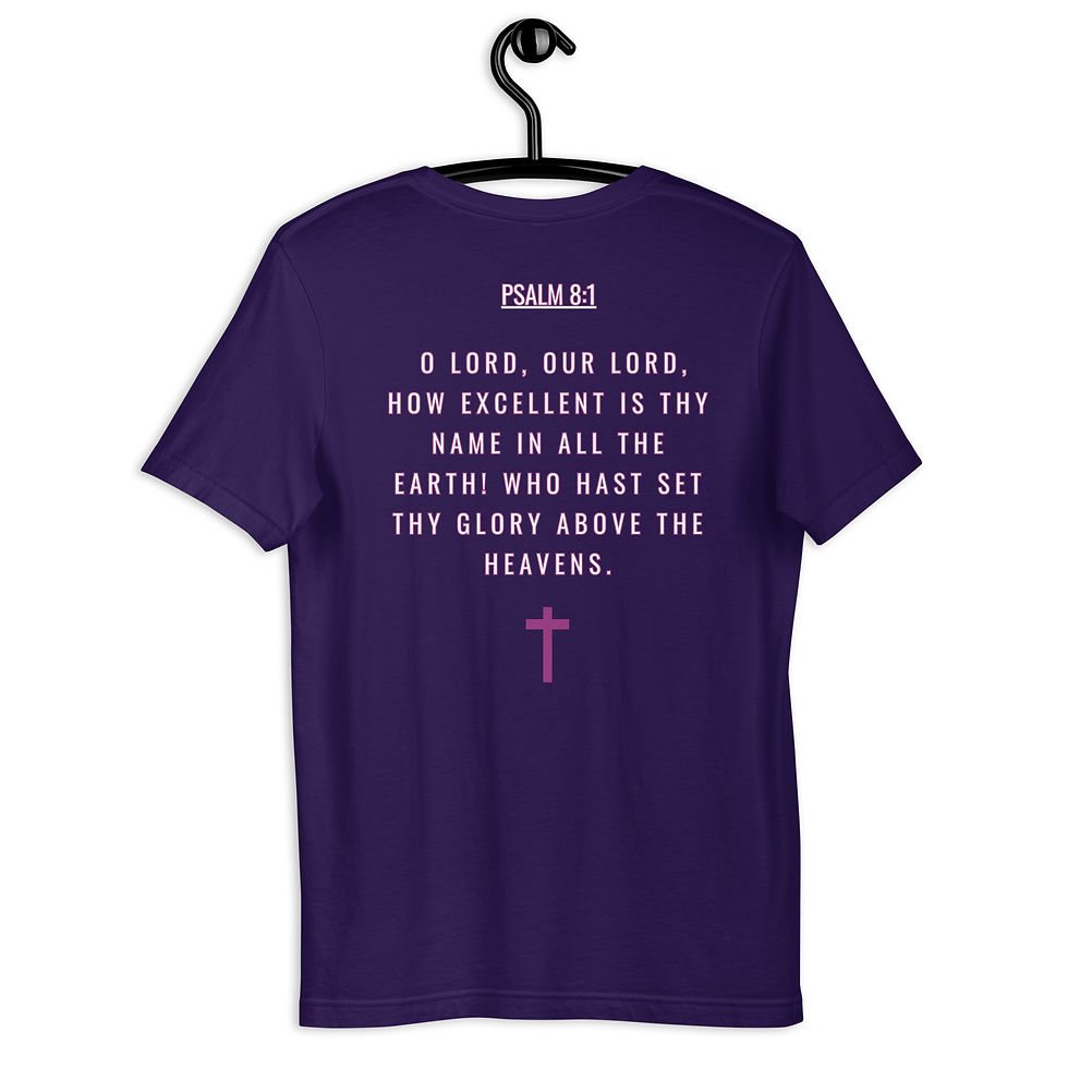 Thumbnail: ChristianWalk Jesus Adonai front & back t-shirt
