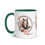 Thumbnail: ChristianWalk blessed, loved, victorious design color mug 