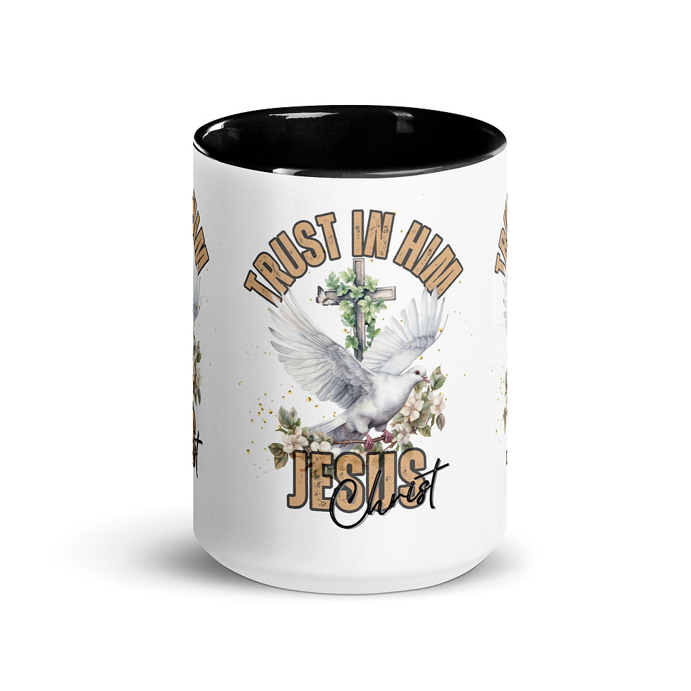 Thumbnail: ChristianWalk trust in Jesus design color mug