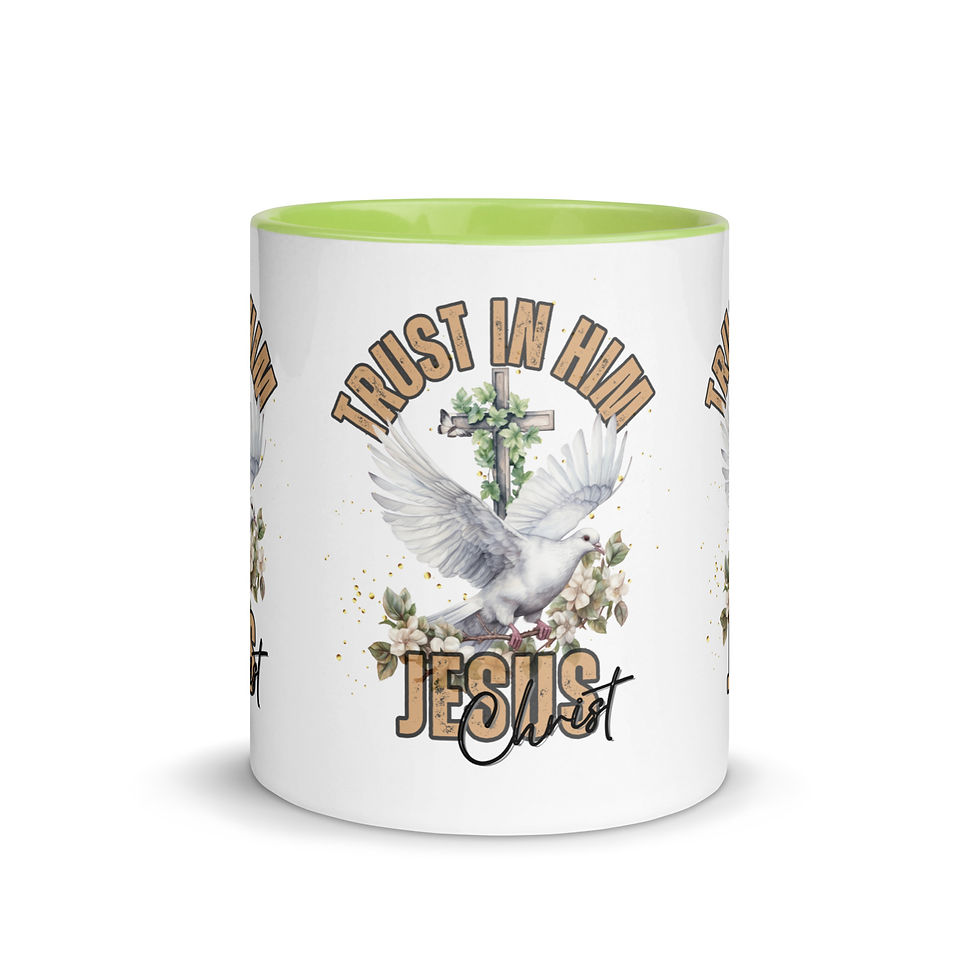 Thumbnail: ChristianWalk trust in Jesus design color mug