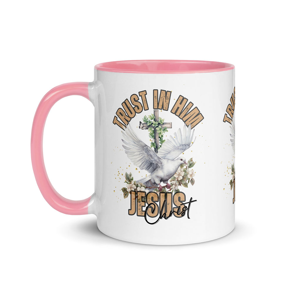 Thumbnail: ChristianWalk trust in Jesus design color mug
