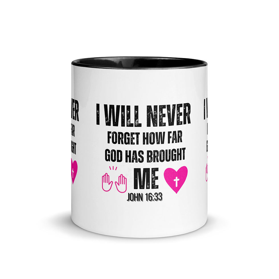 Thumbnail: ChristianWalk I will never forget design color mug
