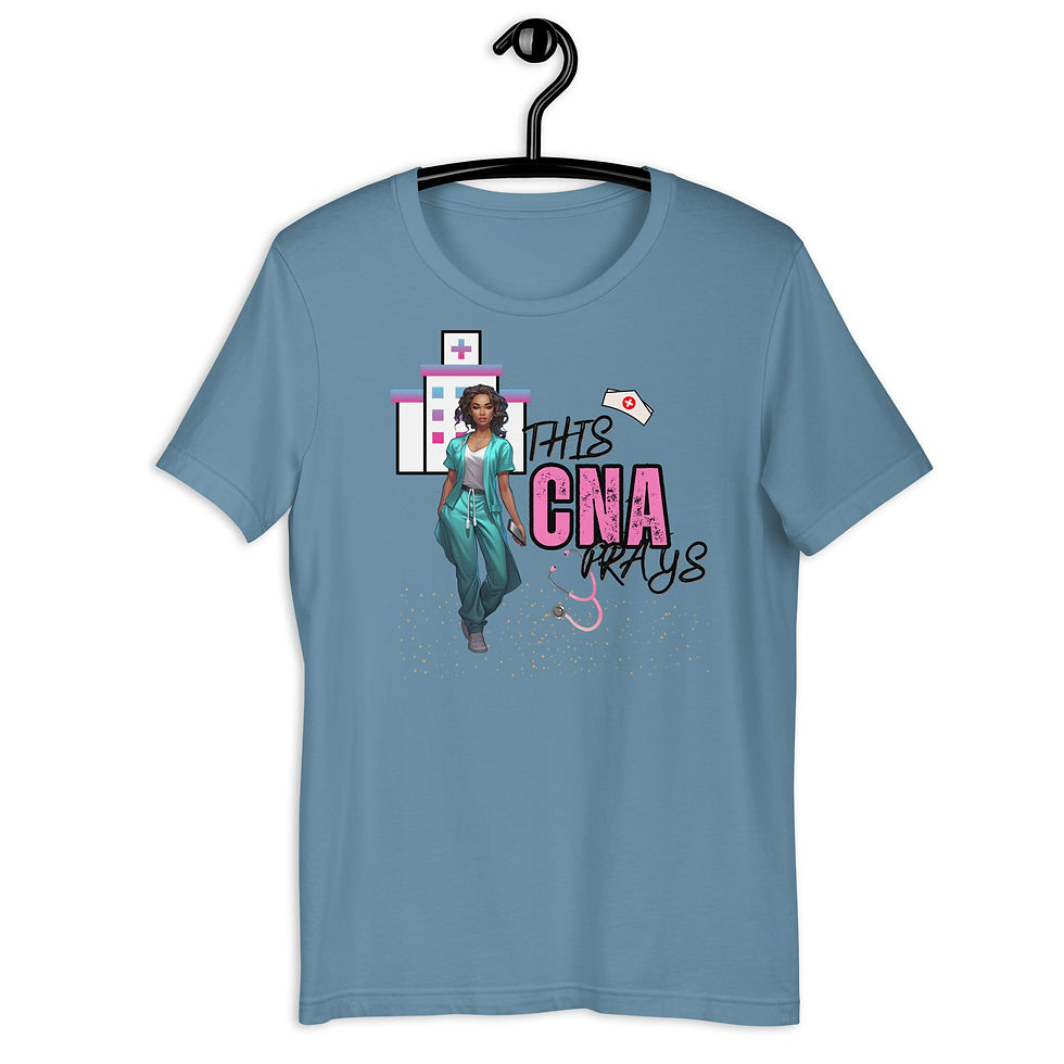 Thumbnail: ChristianWalk this CNA prays front design t-shirt