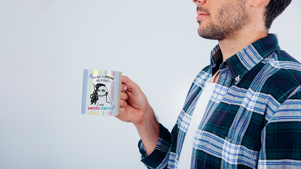 Miniatura: Arte para caneca -mandar a merda