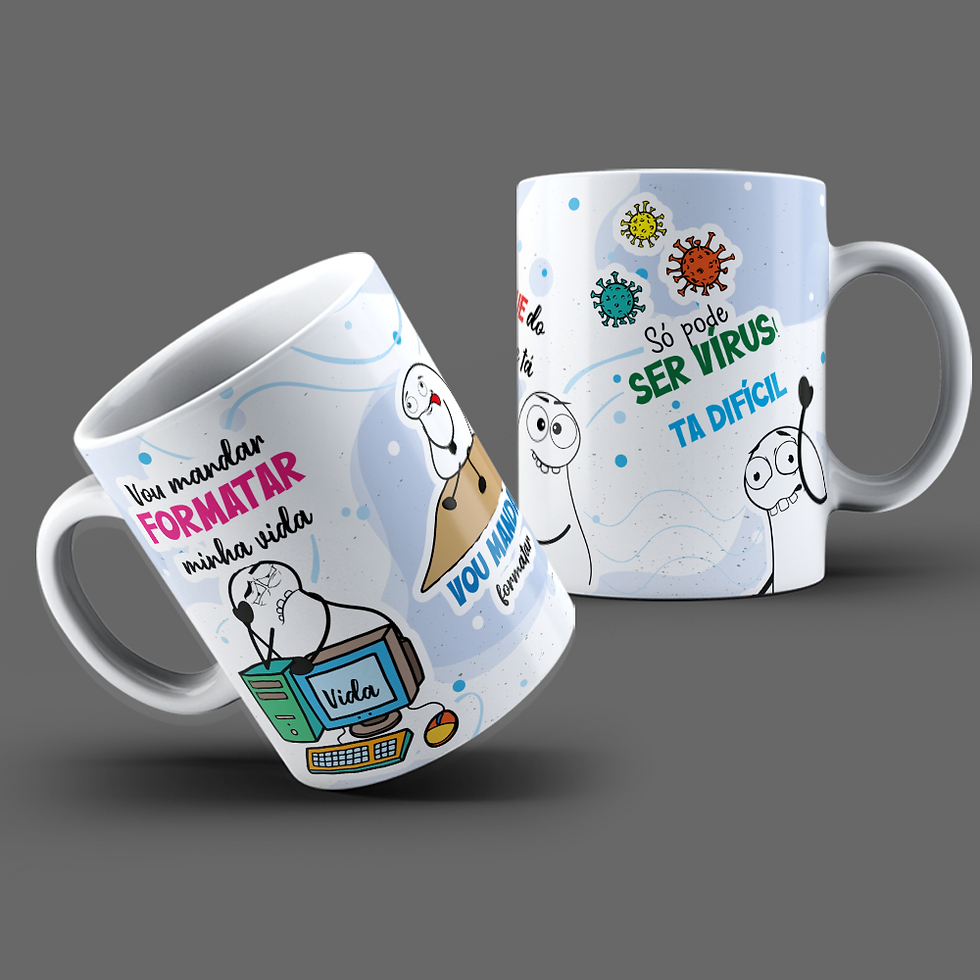 Miniatura: Arte para caneca -Formatar minha vida