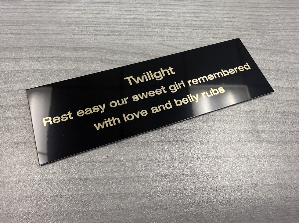 Thumbnail: Custom Name Plate or Plaque