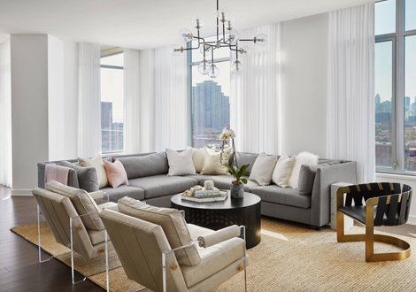 Classic living room design at raheja gurgaon