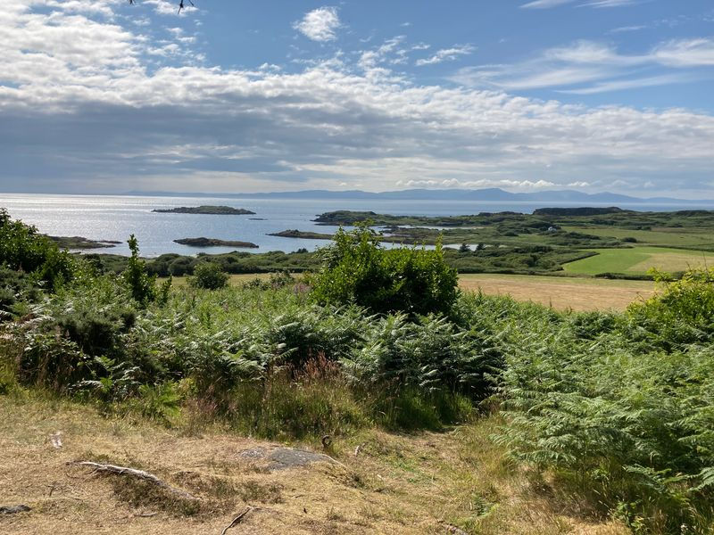 View of the sea from the highest point