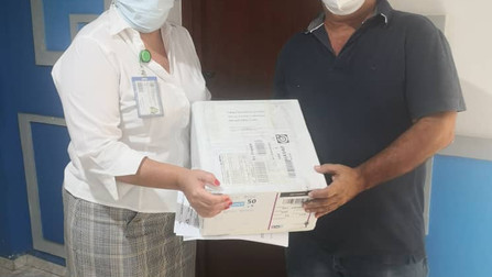 First Donation from our campaign is in Cuba