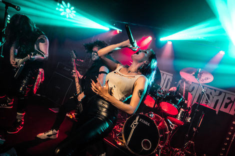 Wailing Banshee live at Birmingham Scruffy Murphy's 2026. Harry Darbyshire, Richie Parkhouse, Dani Louise, and Sean Murphy perform. Photo by Nic Howells.