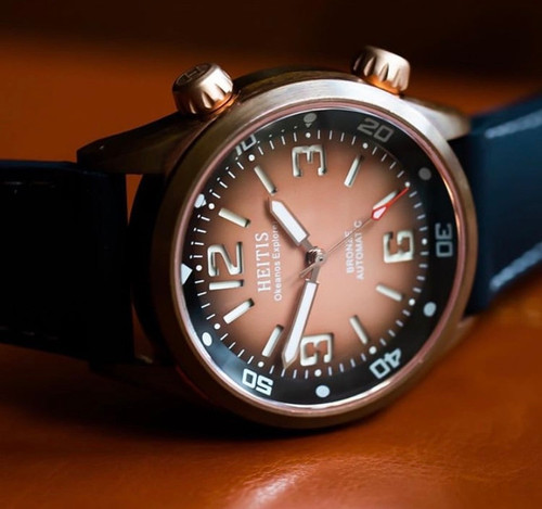Bronze Okeanos Bronze Ombre Dial LE | Heitis Watch Company