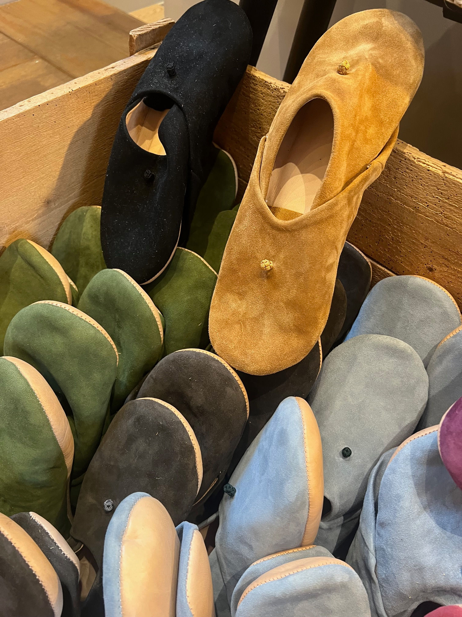 Babouches Chaussons Nubuk