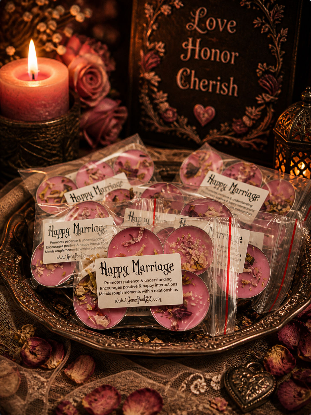 Happy Marriage Tealights