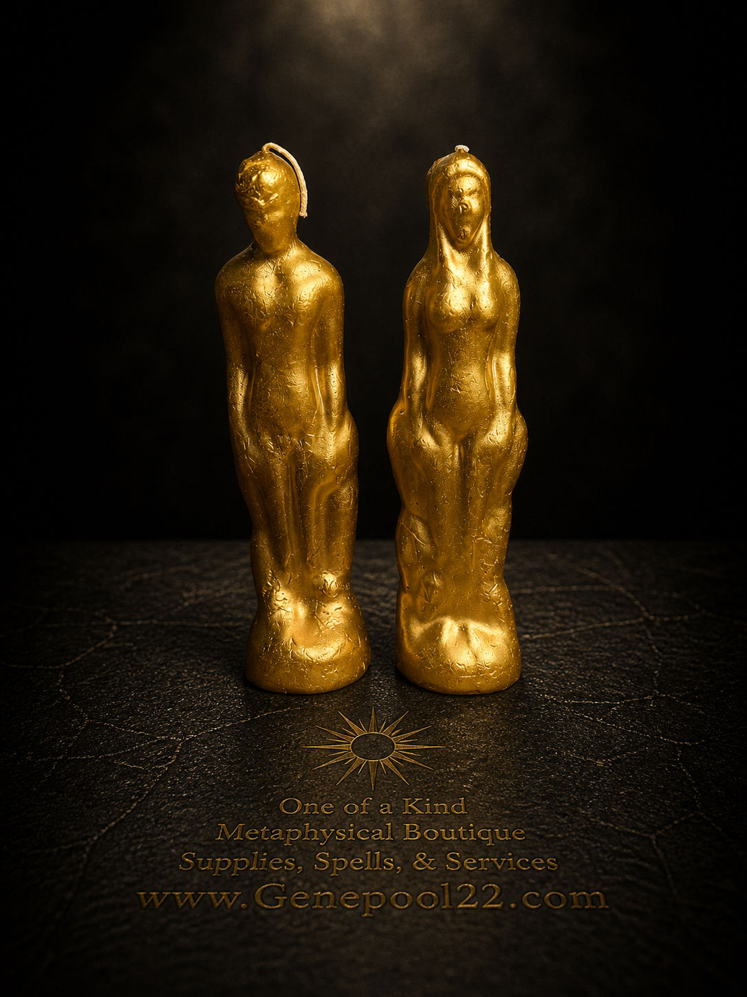Gold Figure Candle
