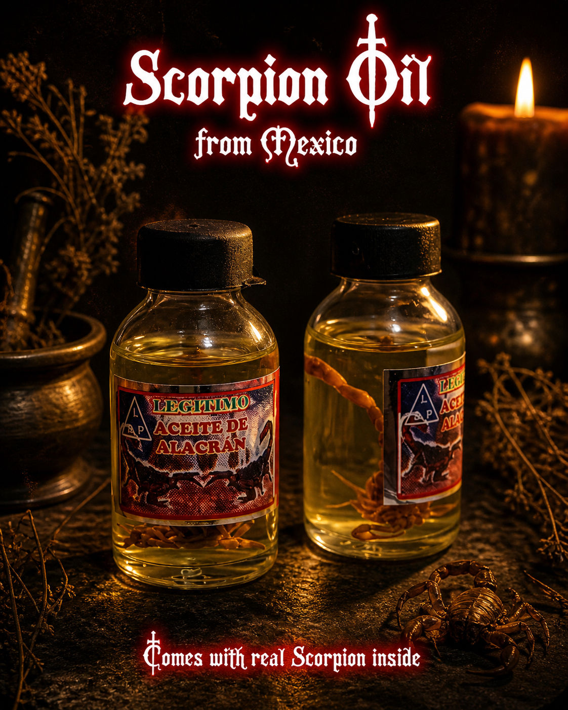Scorpion Oil (from Mexico)