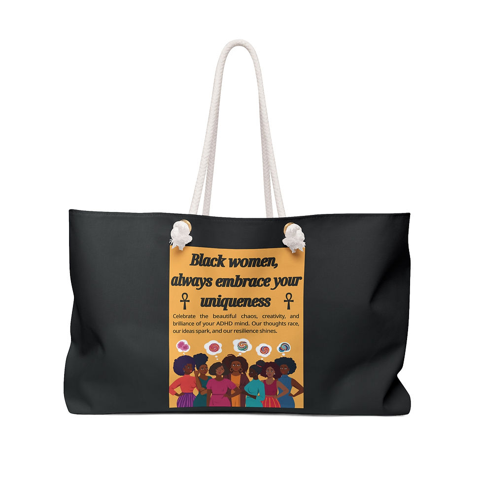 Miniatura: Bolso tote negro para mujer "Abraza tu singularidad"