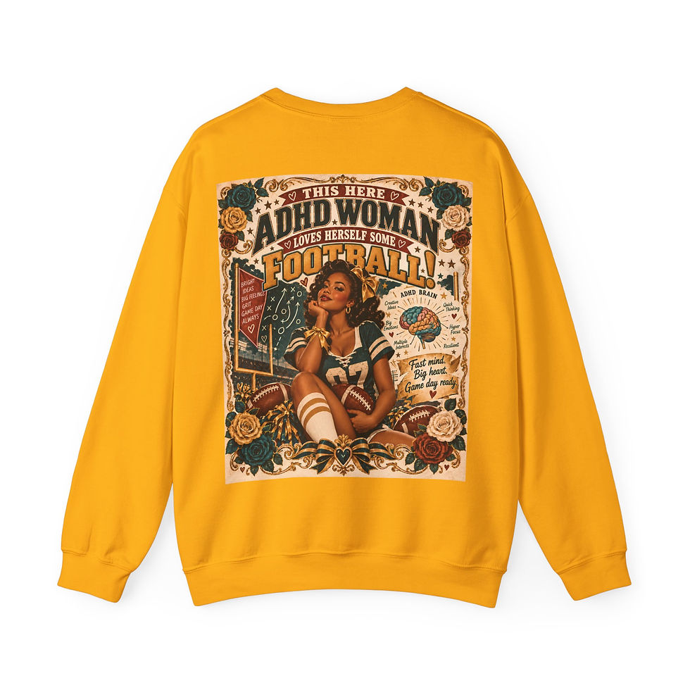 Thumbnail: An ADHD Black Woman That Loves Football Sweater
