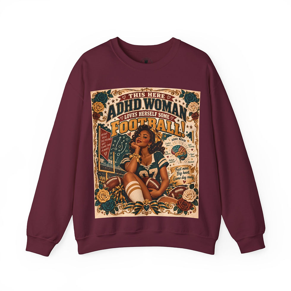Thumbnail: An ADHD Black Woman That Loves Football Sweater