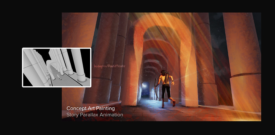 Environment Concept Art for a game by Doodle Masala