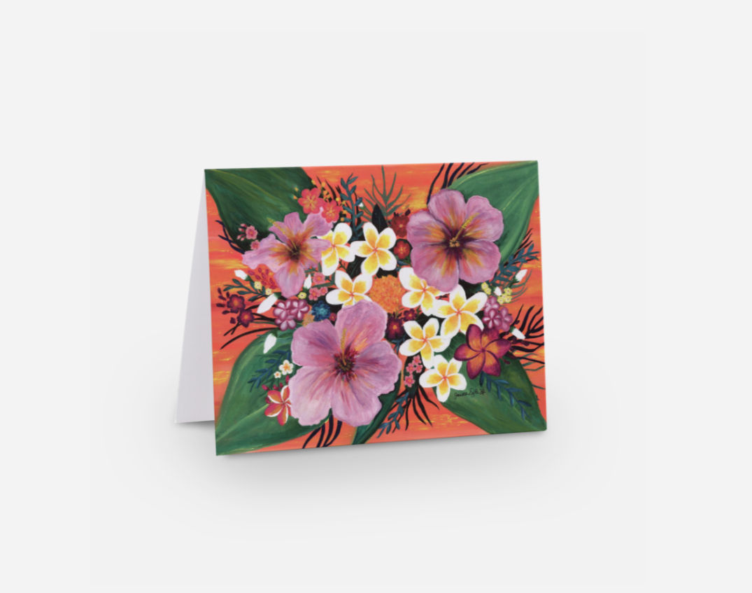 TROPICAL BOUQUET - NOTE CARDS