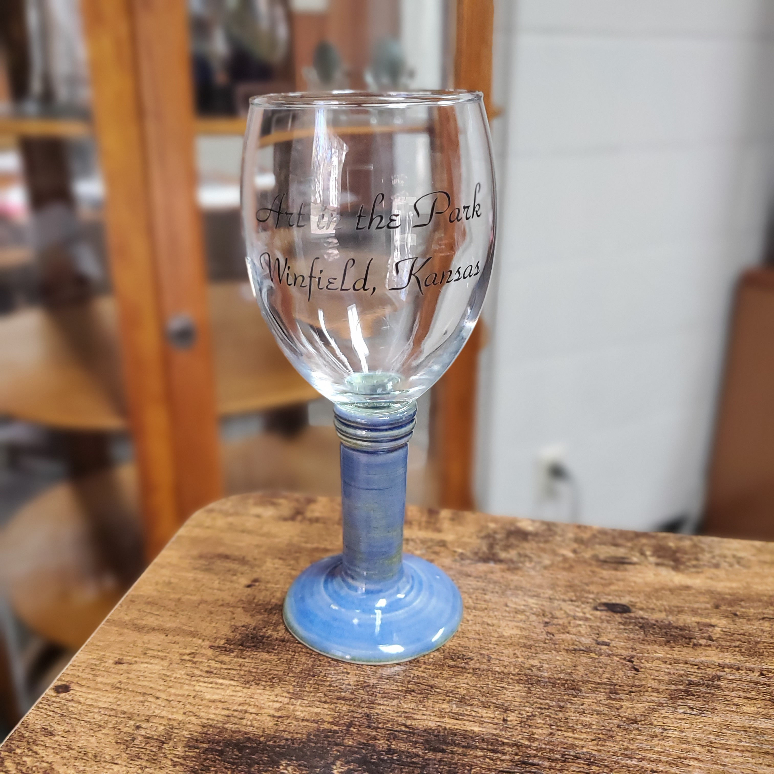 Art in the Park Wine Glass #14