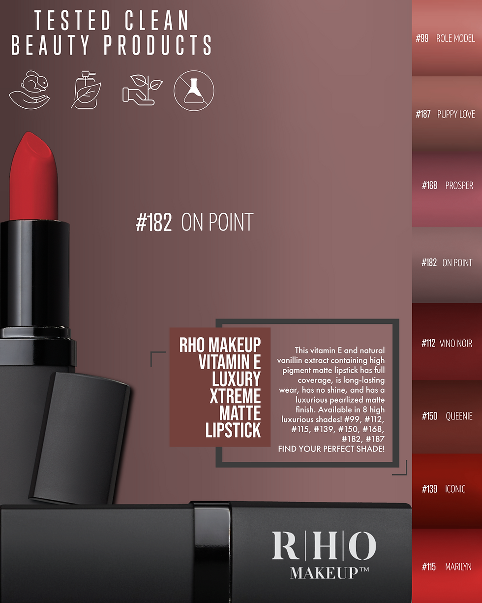 Thumbnail: RHO MAKEUP™ VITAMIN E LUXURY XTREME MATTE LIPSTICK