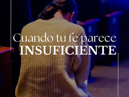 Cuando tu fe parece insuficiente