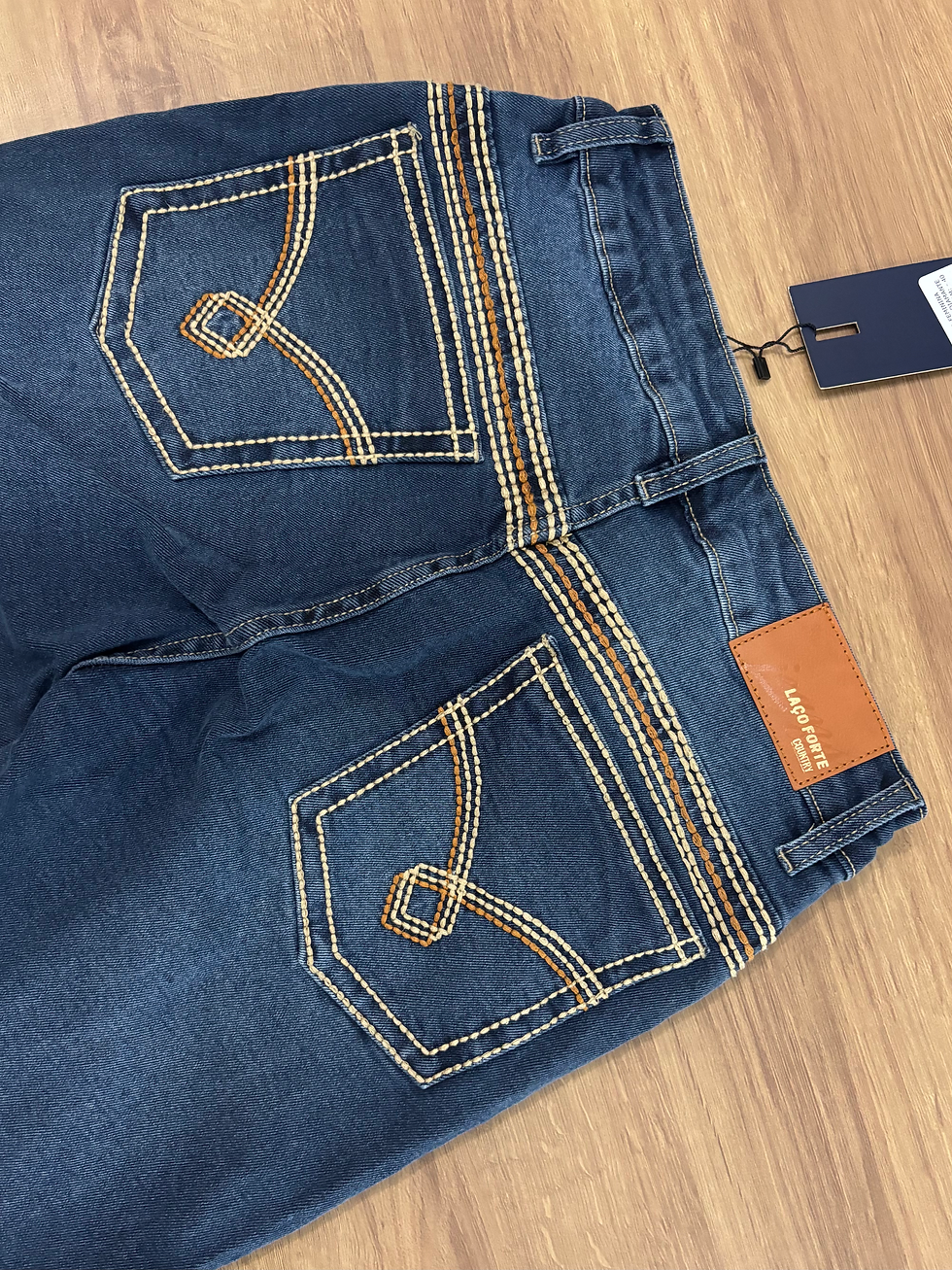 Miniatura: Calça bordada laço forte 