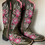 Miniatura: Texana bruto botas flores