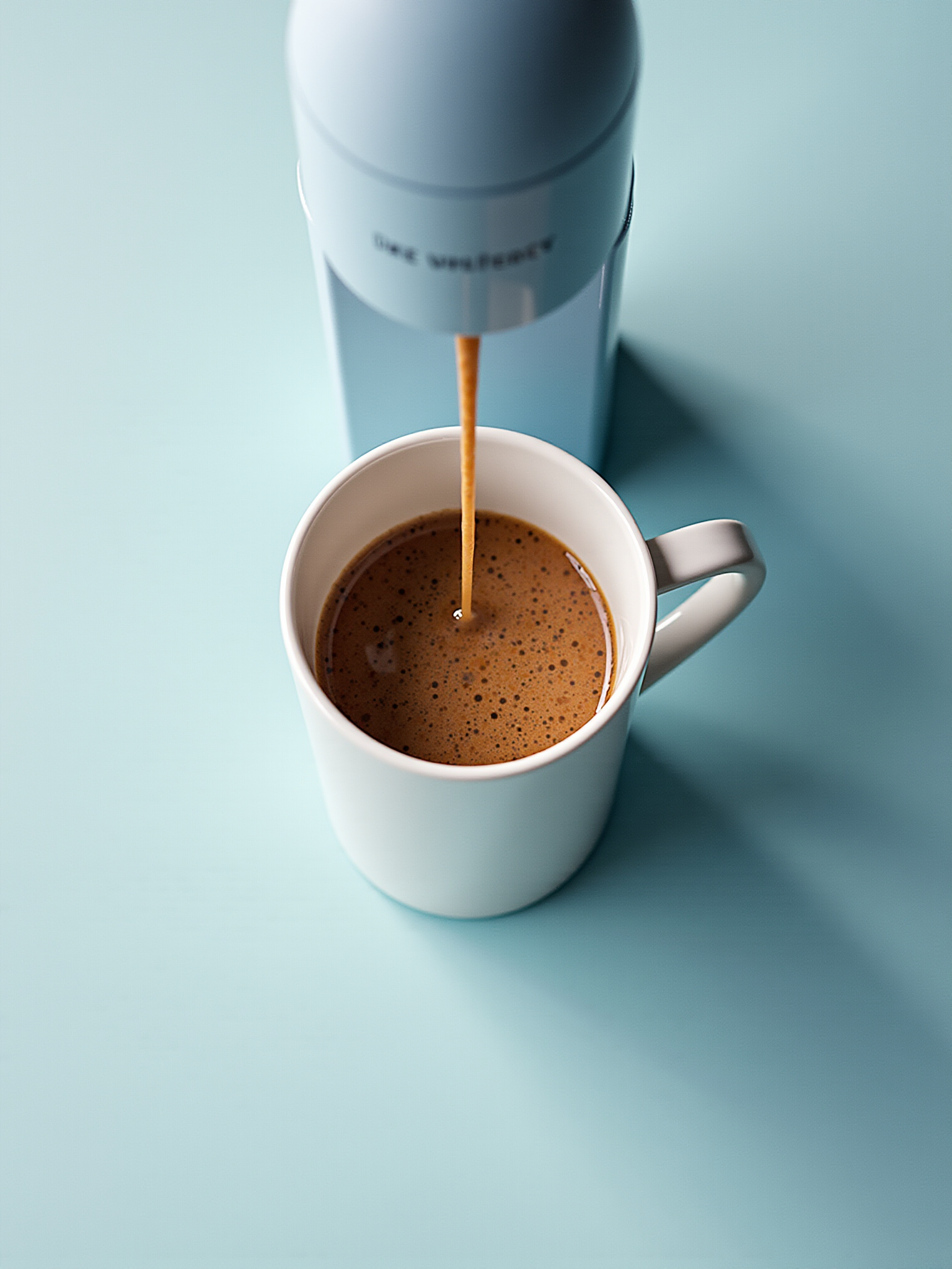 une machine a cafe qui sert un cafe