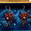 Thumbnail: DARK RED DANGLE EARRINGS Garnet