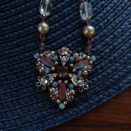 【saphirine】11㎜サフィリーンのネックレス B SAPHIRET NECKLACE with Sapphirene or Sapphirine サフィレット