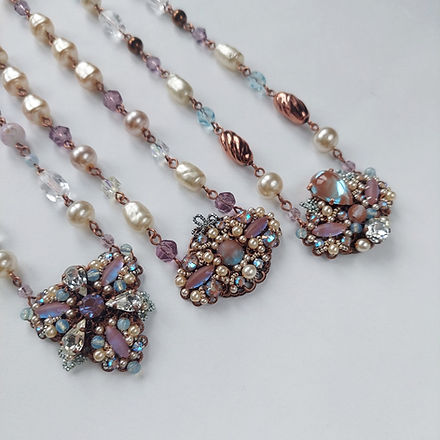 saphiret】アンティークサフィレット クラスターネックレス SAPHIRET saphiret】アンティークサフィレット クラスターネックレス SAPHIRET