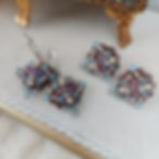 SAPHIRET EARRINGS with Sappharine or Sapphirine