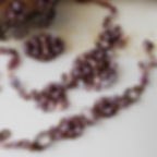 Thumbnail: PURPLE RHINESTONE NECKLACE Flavors of Lavender