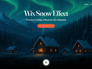 Cinematic snowfall effect for Wix websites – Snow Kit by Xmas Productions