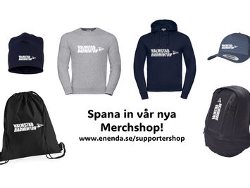 Halmstad Badminton-kepsar, mössor, utejackor mm