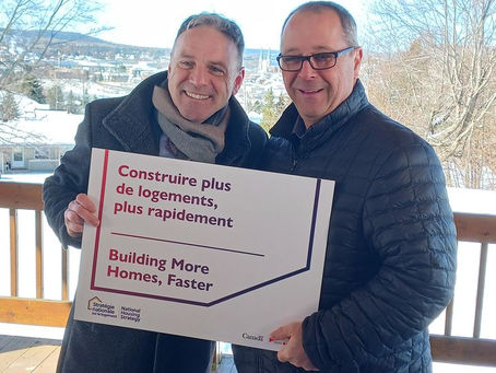OTTAWA VERSE DU FINANCEMENT POUR ACCÉLÉRER LA CONSTRUCTION DE LOGEMENTS À EDMUNDSTON