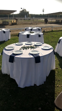 catering table setup
