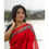 Thumbnail: Vibrant Red Bandhani Print Chanderi silk Saree