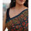 Thumbnail: Bottle green & Red Ajrakh Print modal silk saree