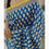 Thumbnail: Blue & Yellow Handblock Print Cotton Saree