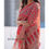 Thumbnail: Traditional Red Printed Saree with Intricate Motifs