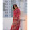 Thumbnail: Traditional Red Printed Saree with Intricate Motifs