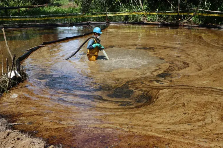 Produced waters in the Cuyabeno